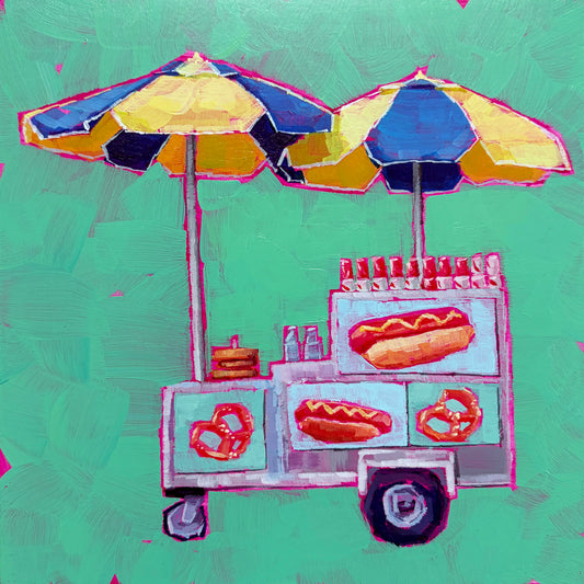 Hot Dog Cart Print